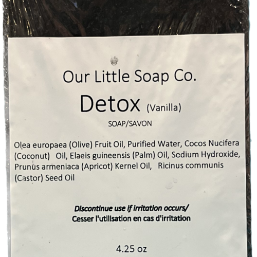 Detox Charcoal Soap Just Peachy Chilliwack