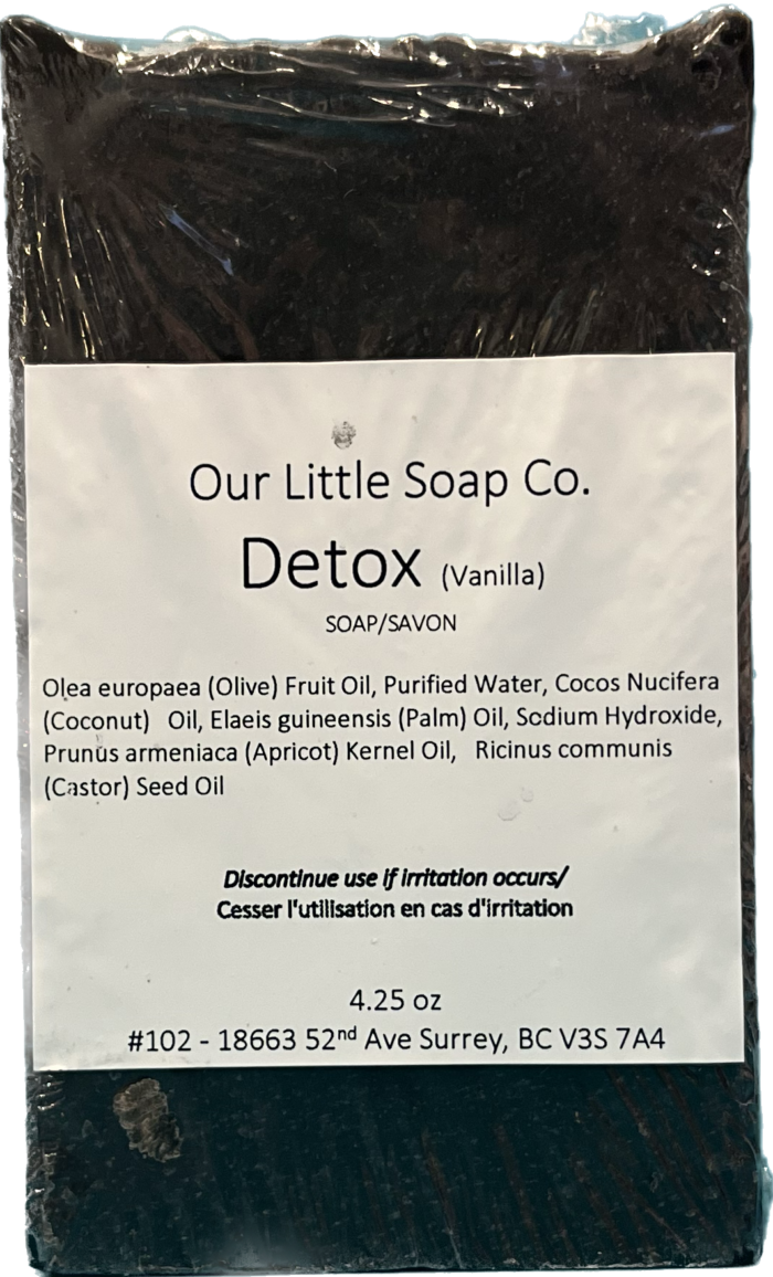 Detox Charcoal Soap Just Peachy Chilliwack