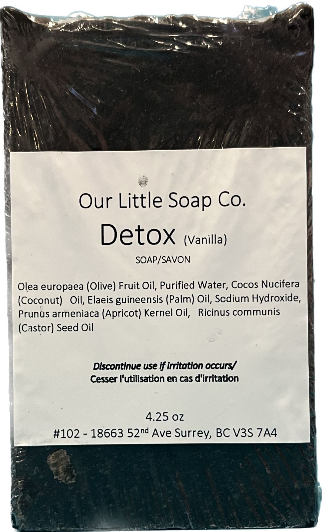 Detox Charcoal Soap Just Peachy Chilliwack