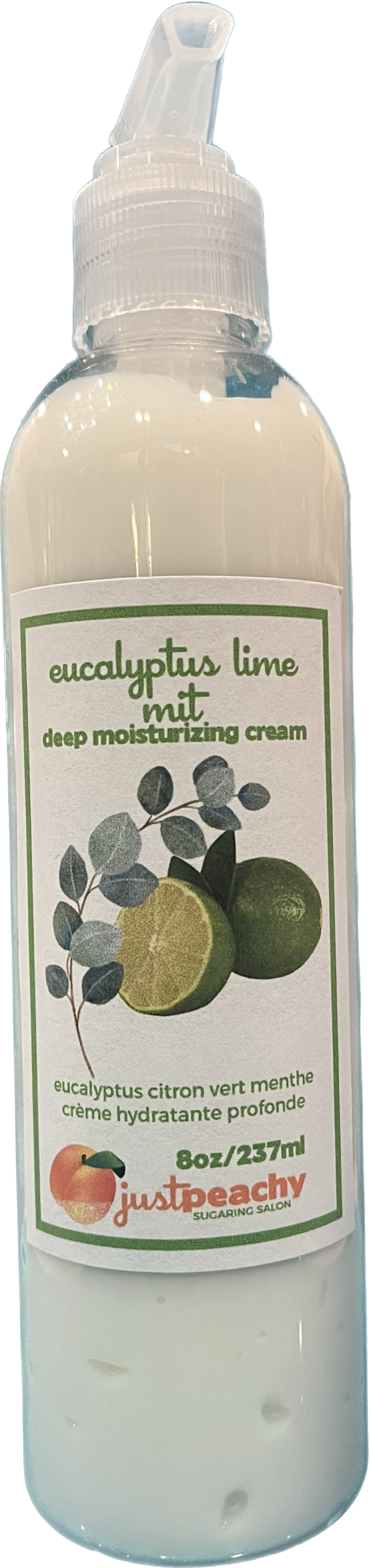 Eucalyptus Lime Mint Moisturizing Cream Just Peachy Chilliwack