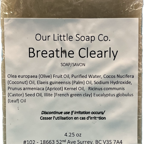 Breathe Clearly Soap Just Peachy Salon Chilliwack